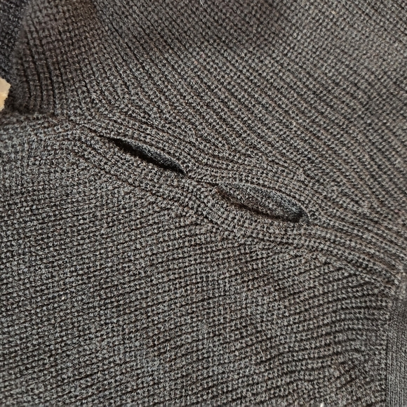 Frame Denim Noir Black Ribbed Sweater Off The Shoulder - Picture 7 of 10